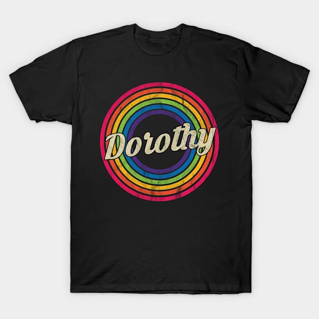 Dorothy - Retro Rainbow Faded-Style T-Shirt by MaydenArt